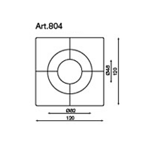 Griglia Di Protezione Aiuola Alberi E Piante 804 - disegno tecnico