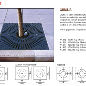 Griglia Di Protezione Aiuola Alberi E Piante 803 - Art. 803