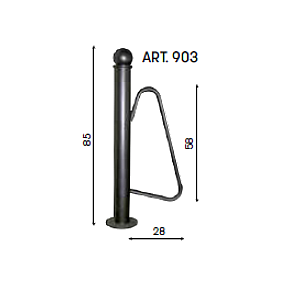 Rastrelliera Per Biciclette 903 - disegno tecnico