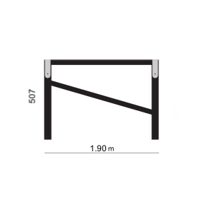 Staccionata Recinzione Camaldoli - disegno tecnico