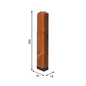 Staccionata Poppi I - disegno tecnico